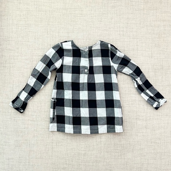 Carter’s Girls Long Sleeve Buffalo Check Top Size 5 - Picture 3 of 4